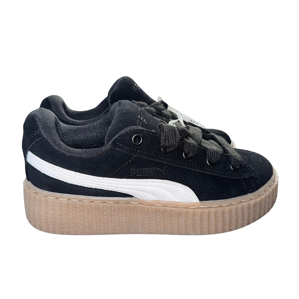 Puma Fenty by Rihanna Suede Creeper Black White Gum Platform Womens 6 NEW RARE - Picture 3 of 14